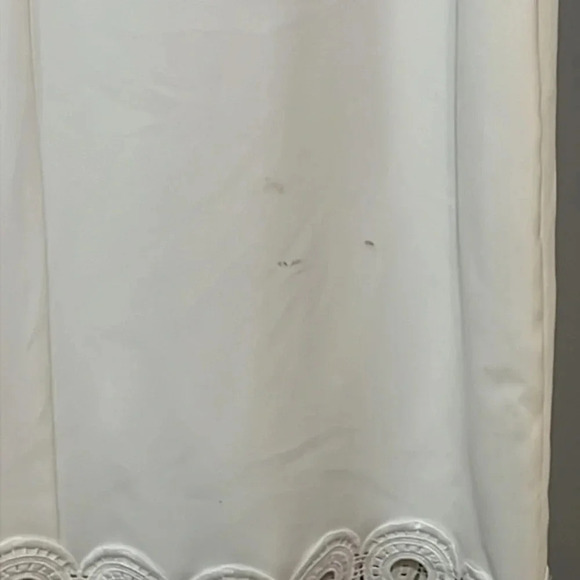 Shoshanna | NEW Popover white optic shift dress Scalloped‎ Lace women’s size 12 - Picture 8 of 11